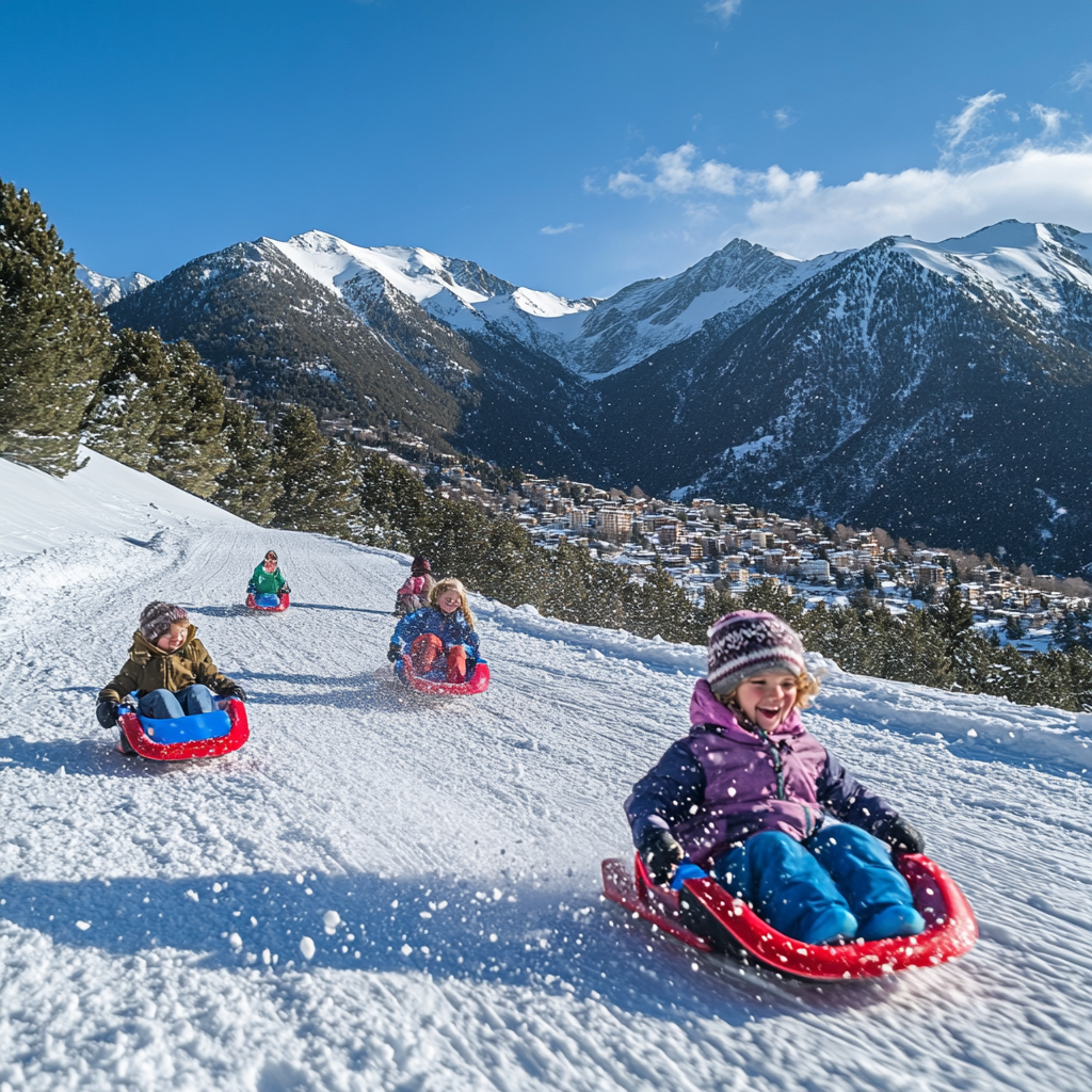 Faire De La Luge Au Pas de la Case